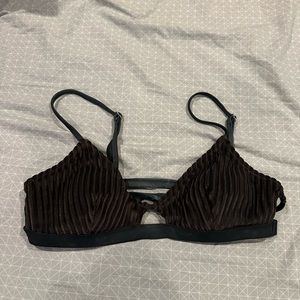 CUPSHE Brown Bikini Top